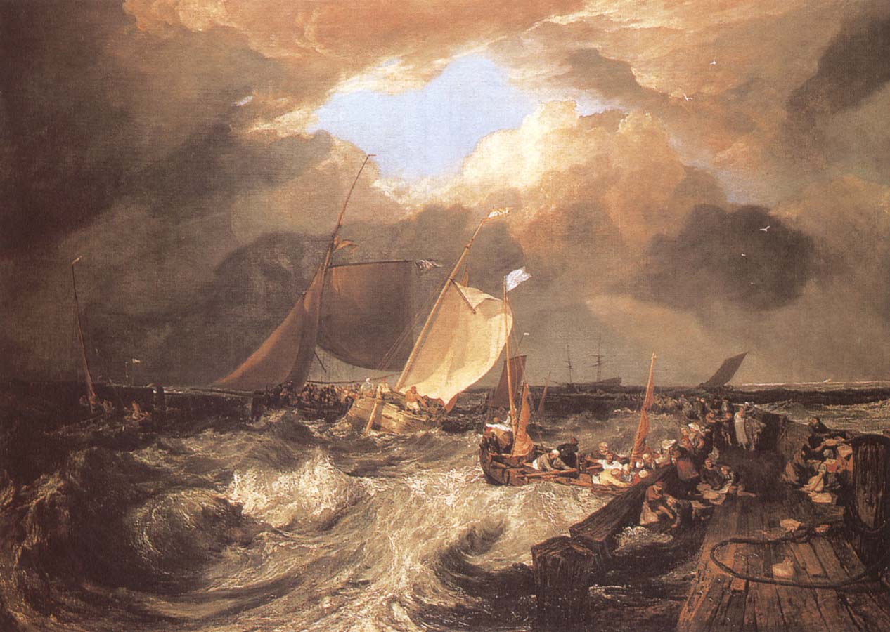 J.M.W. Turner Calais Pier,with French Poissards preparing for sea